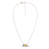 Thumbnail Image 2 of Juliette Maison Natural Multi-Gemstone Constellation Necklace 10K Rose Gold