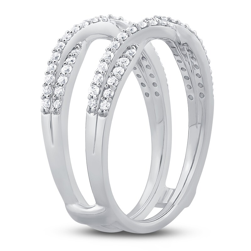 Main Image 2 of Diamond Twist Enhancer Band 1/2 ct tw Round 14K White Gold