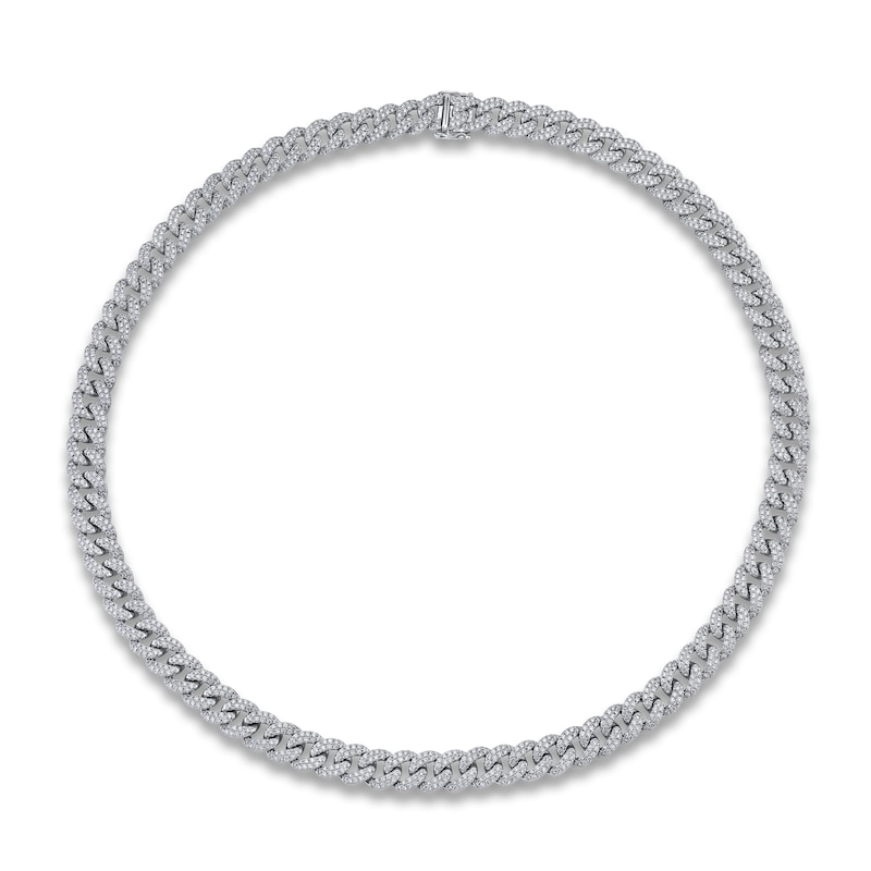 Main Image 1 of Shy Creation Diamond Necklace 10-7/8 ct tw Round 14K White Gold 18" SC55021354Z18