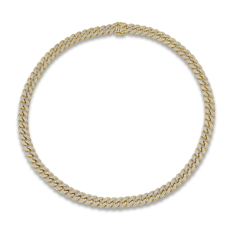 Main Image 1 of Shy Creation Diamond Necklace 9-5/8 ct tw Round 14K Yellow Gold 16" SC55021355Z16