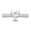Thumbnail Image 2 of Pnina Tornai Diamond Engagement Ring 2-1/3 ct tw Heart/Round 14K Rose Gold