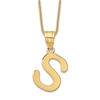 Thumbnail Image 1 of Initial S Necklace 14K Yellow Gold 18"