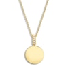 Thumbnail Image 1 of Shy Creation Diamond Circle Necklace Diamond Accents 14K Yellow Gold 18" SC22003470AC