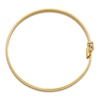 Thumbnail Image 2 of Diamond-Cut Satin Hinged Bangle Bracelet 14K Yellow Gold 7.5"