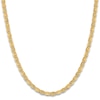 Thumbnail Image 2 of Men's Solid Valentino Chain Necklace 14K Two-Tone Gold 22" 4.65mm