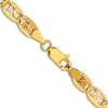 Thumbnail Image 2 of Men's Solid Valentino Chain Necklace 14K Two-Tone Gold 22" 4.65mm