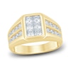 Thumbnail Image 1 of Men's Diamond Wedding Band 2 ct tw Square-cut/Round 14K Yellow Gold