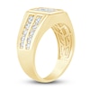 Thumbnail Image 2 of Men's Diamond Wedding Band 2 ct tw Square-cut/Round 14K Yellow Gold