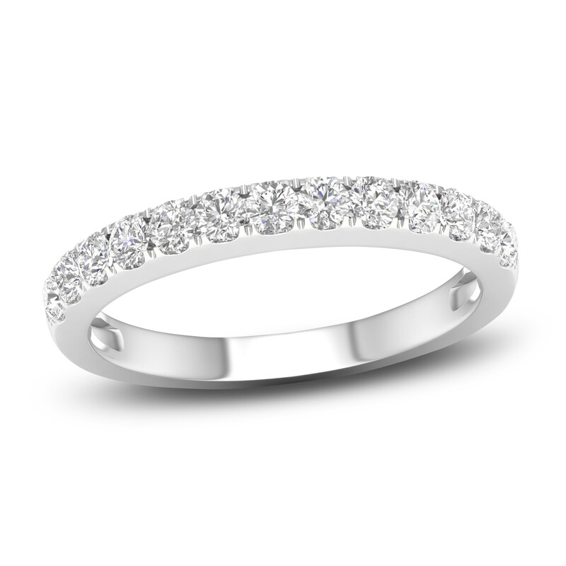 Main Image 1 of Diamond Wedding Band 1/2 ct tw Round 14K White Gold