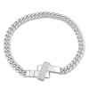 Thumbnail Image 1 of Y-Knot Men's Diamond Bracelet 1/3 ct tw Round Sterling Silver