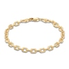 Thumbnail Image 1 of LUSSO by Italia D'Oro Men's Hollow Anchor Link Bracelet 14K Yellow Gold 8"
