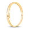 Thumbnail Image 2 of Diamond Pave Bangle Bracelet 1/2 ct tw Round 14K Yellow Gold
