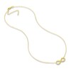 Thumbnail Image 2 of Adjustable Infinity Necklace 14K Yellow Gold 16"
