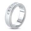 Thumbnail Image 2 of Men's Lab-Grown Diamond Anniversary Ring 1 ct tw Round 14K White Gold