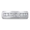 Thumbnail Image 3 of Men's Lab-Grown Diamond Anniversary Ring 1 ct tw Round 14K White Gold
