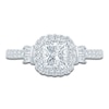 Thumbnail Image 2 of Pnina Tornai Diamond Engagement Ring 1-1/3 ct tw Princess/Baguette/ Round Platinum