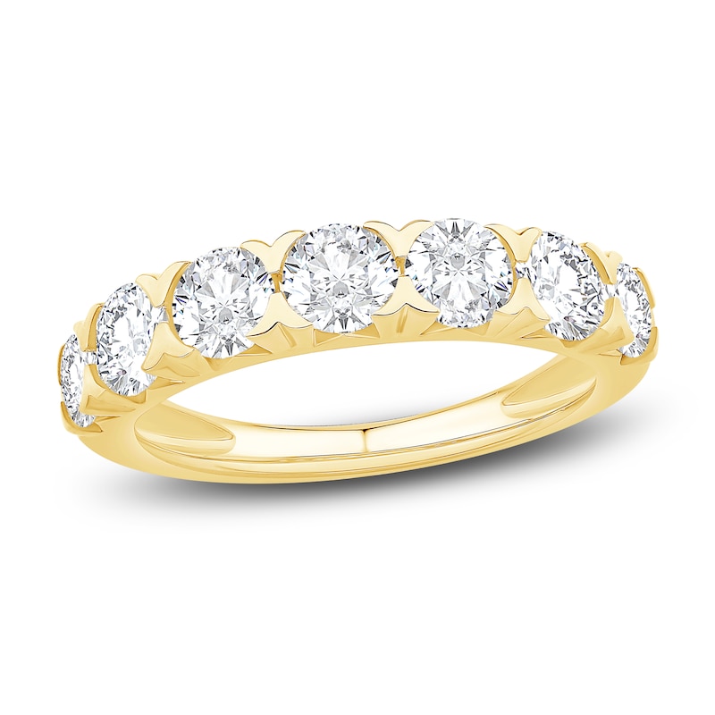 LabCreated Diamond Anniversary Band 2 ct tw Round 14K Yellow Gold Jared
