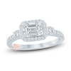 Thumbnail Image 0 of Pnina Tornai Lab-Created Diamond Engagement Ring 1-5/8 ct tw Emerald/Round 14K White Gold