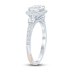 Thumbnail Image 1 of Pnina Tornai Lab-Created Diamond Engagement Ring 1-5/8 ct tw Emerald/Round 14K White Gold