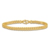 Thumbnail Image 1 of Men's Curb Chain Bracelet 24K Yellow Gold 8" 7.2mm