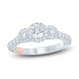 Pnina Tornai Diamond Engagement Ring 1-1/5 ct tw Round 14K White Gold