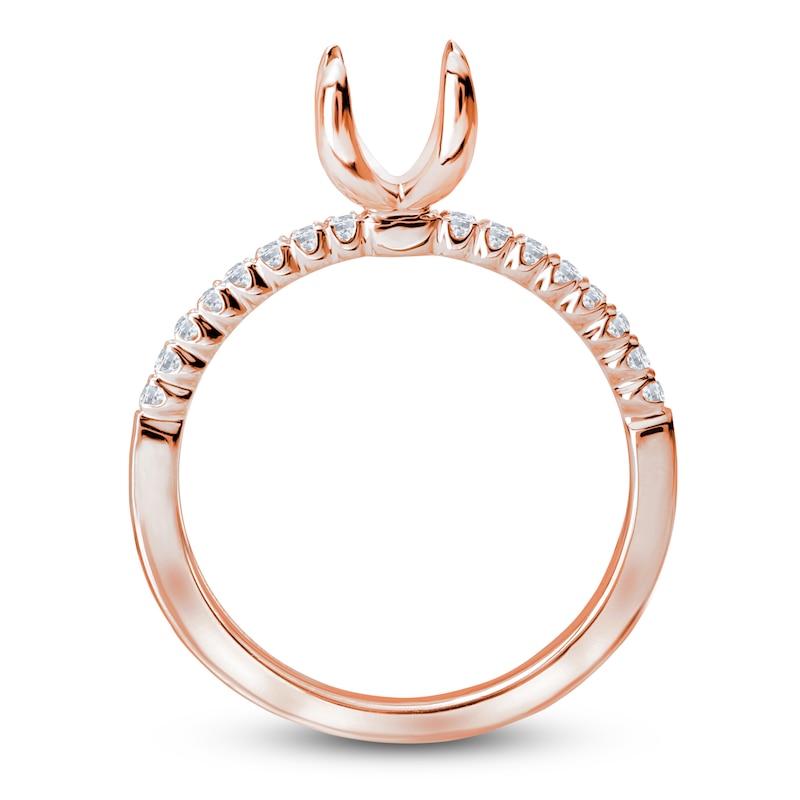 Main Image 2 of Diamond Engagement Ring Setting 1/6 ct tw Round 14K Rose Gold