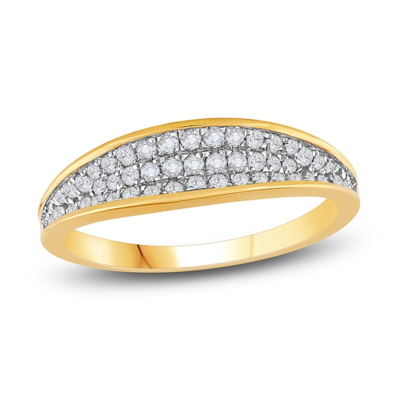 Diamond Ring 38 ct tw Round 14K Yellow Gold