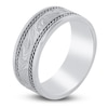 Thumbnail Image 1 of Scroll Braid Wedding Band 14K White Gold 8mm