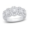 Thumbnail Image 1 of Diamond 5-Stone Anniversary Ring 2 ct tw Oval/Round 14K White Gold
