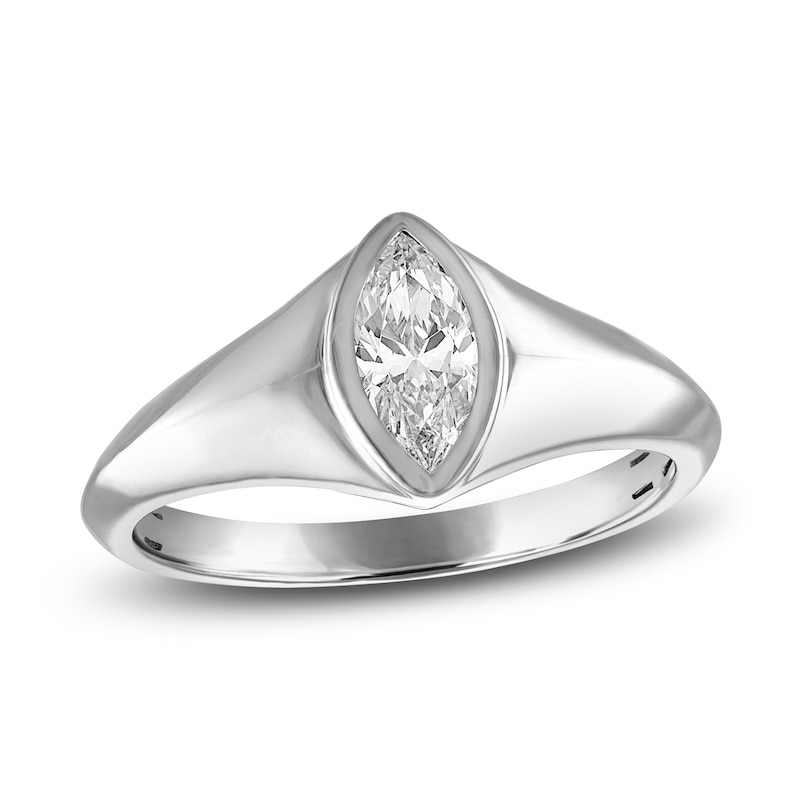 Marquise-Cut Diamond Solitaire Ring 1/2 ct tw 14K Gold 9.4mm