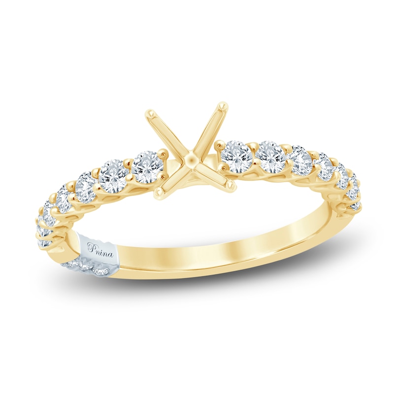 Main Image 1 of Pnina Tornai Diamond Engagement Ring Setting 1/2 ct tw 14K Yellow Gold