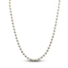 Thumbnail Image 1 of Italia D'Oro Diamond-Cut Solid Ball Chain Necklace 14K Two-Tone Gold 18" 3.5mm