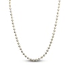 Thumbnail Image 0 of Italia D'Oro Diamond-Cut Solid Ball Chain Necklace 14K Two-Tone Gold 18" 3.5mm