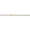 Thumbnail Image 2 of Italia D'Oro Diamond-Cut Solid Ball Chain Necklace 14K Two-Tone Gold 18" 3.5mm
