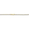 Thumbnail Image 1 of Italia D'Oro Diamond-Cut Solid Ball Chain Necklace 14K Two-Tone Gold 18" 3.5mm