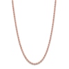 Thumbnail Image 1 of High-Polish Glitter Rope Chain 14K Rose Gold 18" 2.4mm