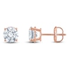 Thumbnail Image 1 of Round-Cut Lab-Created Diamond Solitaire Stud Earrings 5 ct tw 14K Rose Gold (F/SI2)