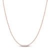 Thumbnail Image 1 of Semi-Solid Glitter Rope Chain Necklace 14K Rose Gold 16" 1.8mm
