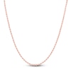 Thumbnail Image 1 of Semi-Solid Glitter Rope Chain Necklace 14K Rose Gold 18" 1.8mm