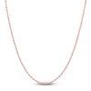 Thumbnail Image 1 of Semi-Solid Glitter Rope Chain Necklace 14K Rose Gold 22" 1.8mm