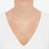 Thumbnail Image 2 of Semi-Solid Glitter Rope Chain Necklace 14K Rose Gold 22" 1.8mm