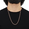 Thumbnail Image 3 of Semi-Solid Glitter Rope Chain Necklace 14K Rose Gold 22" 1.8mm