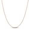 Thumbnail Image 1 of Semi-Solid Glitter Rope Chain Necklace 14K Rose Gold 24" 1.8mm