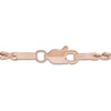 Thumbnail Image 4 of Semi-Solid Glitter Rope Chain Necklace 14K Rose Gold 24" 1.8mm