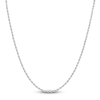 Thumbnail Image 1 of Semi-Solid Glitter Rope Chain Necklace 14K White Gold 20" 1.8mm