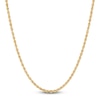 Thumbnail Image 1 of Semi-Solid Glitter Rope Chain Necklace 14K Yellow Gold 16" 2mm