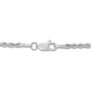 Thumbnail Image 2 of Semi-Solid Glitter Rope Chain Necklace 14K White Gold 18" 2mm