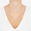 Thumbnail Image 3 of Semi-Solid Glitter Rope Chain Necklace 14K White Gold 20" 2mm