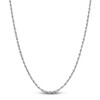Thumbnail Image 1 of Semi-Solid Glitter Rope Chain Necklace 14K White Gold 18" 2.4mm