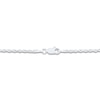 Thumbnail Image 2 of Semi-Solid Glitter Rope Chain Necklace 14K White Gold 18" 2.4mm